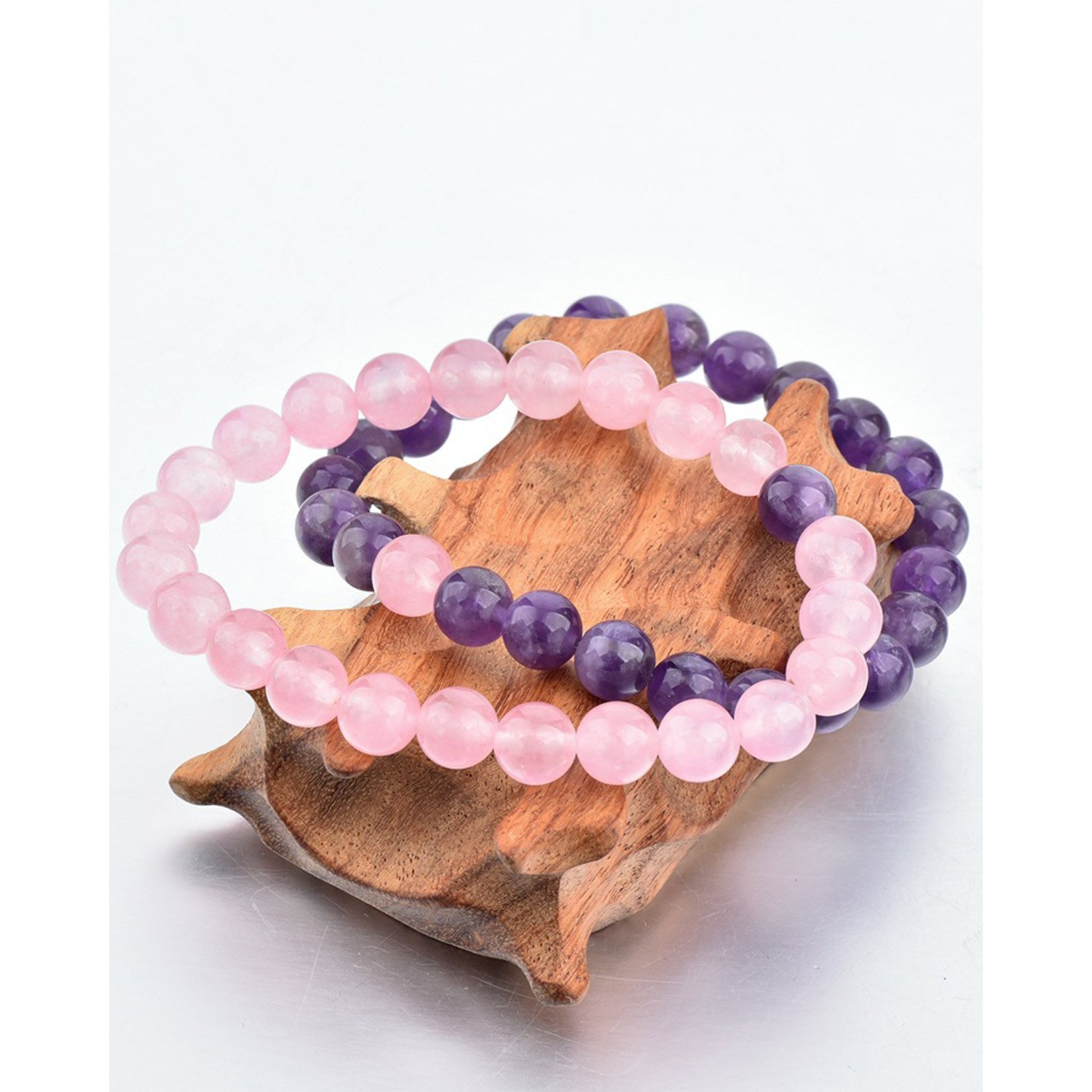 Young & Forever Valentine Gift rakhi gift for sister rakhi gift for brother friendship day gift for best friend Dvine Unisex Lovely Couples Abundance Amethyst Rose Quartz
