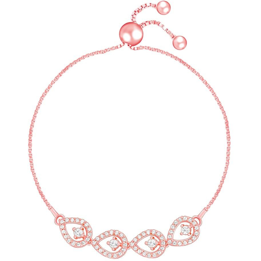 GIVA 925 Rose Gold Peary Love Bracelet, Adjustable | Rakhi Rakshabandhan Gift for Sister Bhabhi, Gifts for Women & Girls | With Certificate of Authenticity and 925 Stamp | 6 Month Warranty*