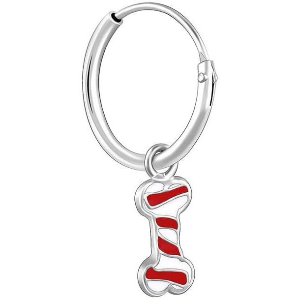 GIVA 925 Sterling Silver Dog Bone Kids Hoop Earrings|Studs to Rakhi Rakshabandhan Gift Brother Sister, Birthday Gifts for Kids | With Certificate of Authenticity and 925 Stamp | 6 Months Warranty*