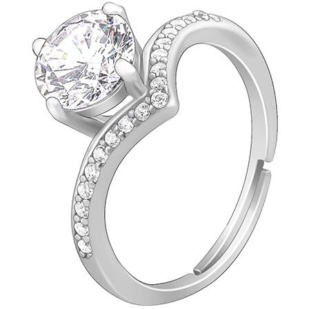 GIVA 925 Silver Princesa Vanki Ring,Fixed Size, Indian - 12|Rakhi Rakshabandhan Gift for Sister Bhabhi, Gifts for Women & Girls| With Certificate of Authenticity and 925 Stamp | 6 Months Warranty*