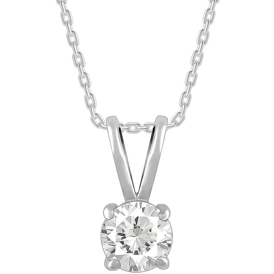 GIVA 925 Anushka Sharma Silver Zircon Pendant With Link Chain|Rakhi Rakshabandhan Gift For Sister Bhabhi,Gifts For Women & Girls|With Certificate Of Authenticity And 925 Stamp|6 Months Warranty*