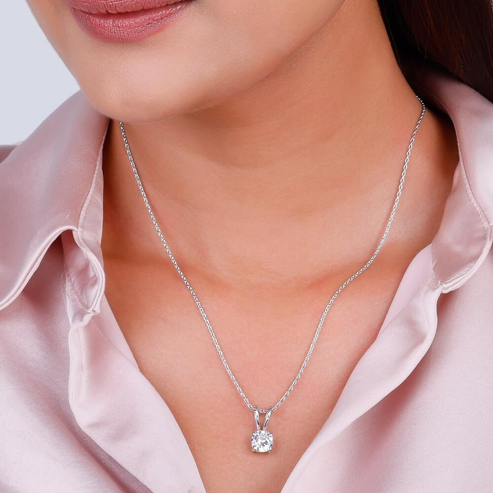 GIVA 925 Anushka Sharma Silver Zircon Pendant With Link Chain|Rakhi Rakshabandhan Gift For Sister Bhabhi,Gifts For Women & Girls|With Certificate Of Authenticity And 925 Stamp|6 Months Warranty*