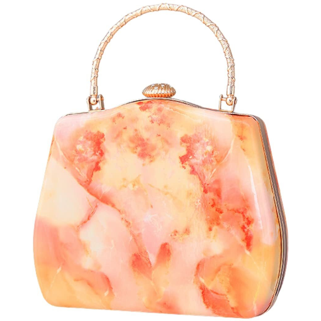 VISMIINTREND Womens Stylish Acrylic Marble Clutch Sling Hobo Handbags for Women & Girls| Shoulder Purse for Birthday, Cocktail Party, Wedding, Anniversary Gift for Wife, Rakhi Gifts for Sister