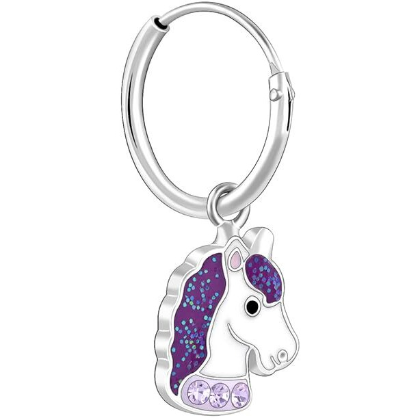 GIVA 925 Sterling Silver Wishful Unicorn Kids Hoop Earrings|Studs to Rakhi Rakshabandhan Gift Brother Sister, Birthday Gifts for Kids | With Certificate of Authenticity and 925 Stamp | 6 Months Warranty*