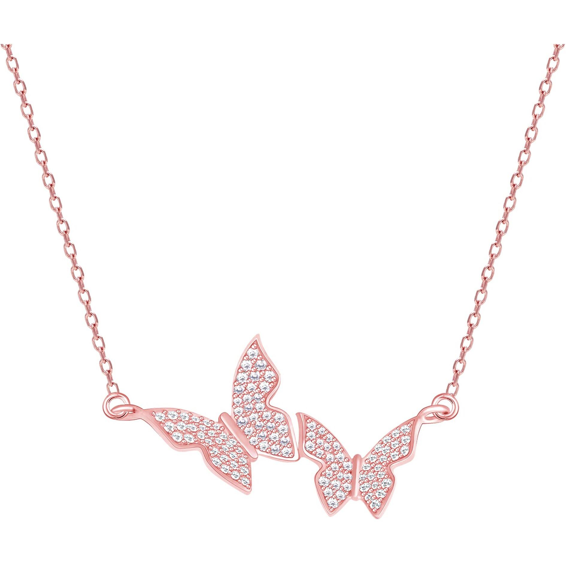 GIVA 925 Silver Rose Gold Wavering Wings Necklace|Rakhi Rakshabandhan Gift For Sister Bhabhi,Pendant To Gift Women&Girls|With Certificate Of Authenticity And 925 Stamp|6 Month Warranty*