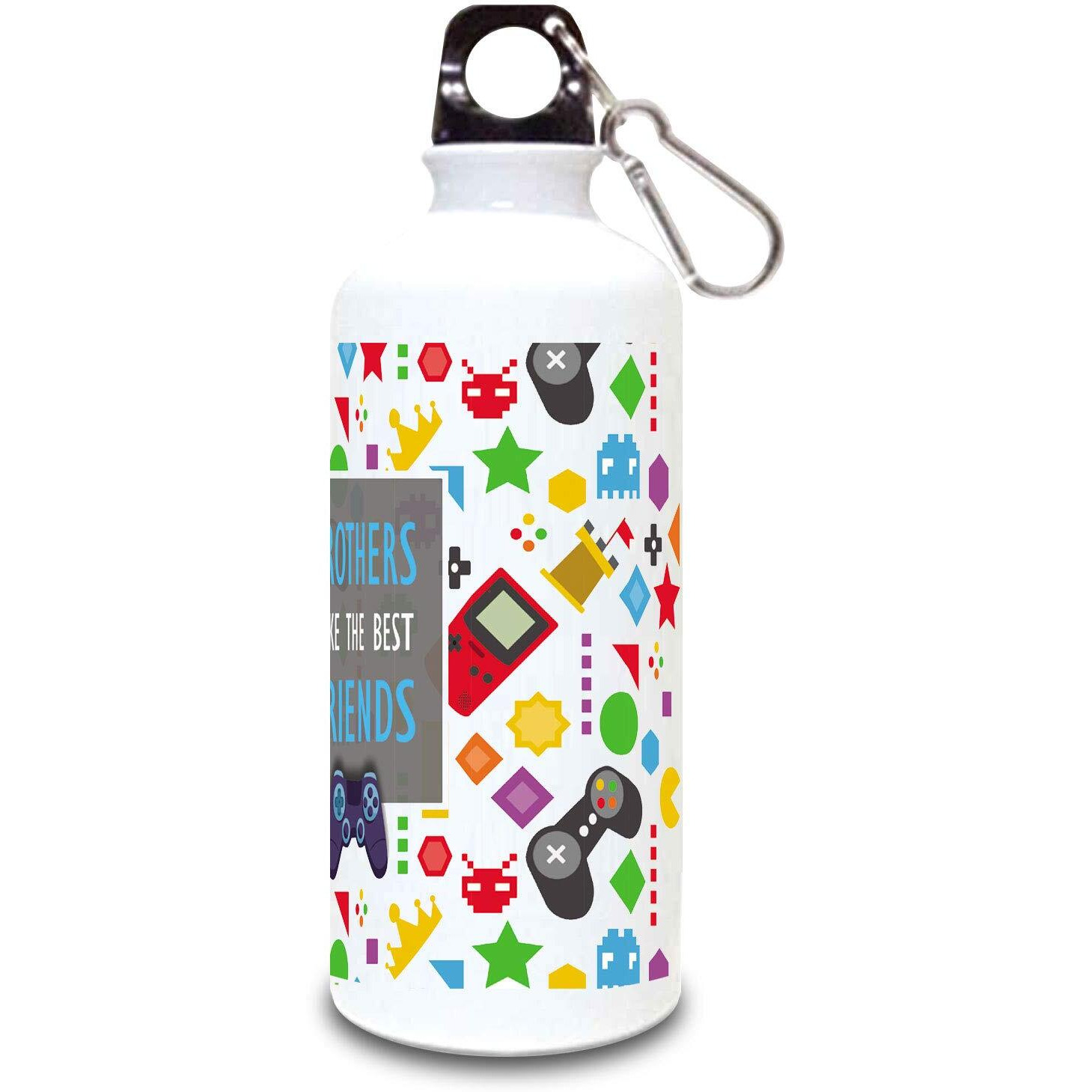 exciting Lives - Brothers Sipper Bottle - Gift For Raksha Bandhan, Rakhi, Bhai Dooj, Birthday, Anniversary - Gift for Brother, Bro, Bhai, Cousins, Siblings - Metal - 600ml