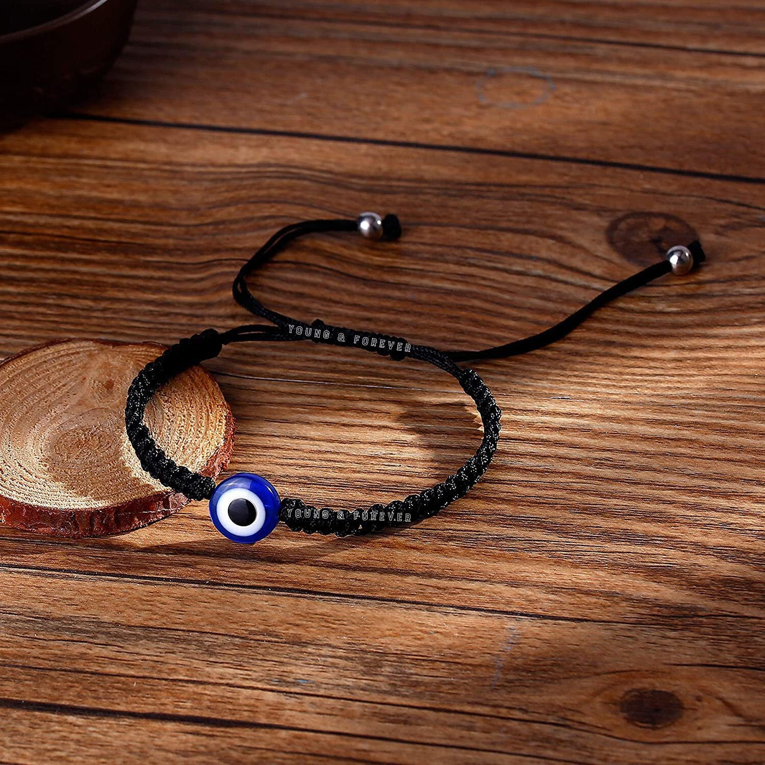 Young & Forever Gift Valentine Gift Rakhi Gift For Brother Rakhi Gift Evil Eye Rakhi Black Evil Eye Bracelets For Women Evil Eye Anklet For Women Evil Eye Bracelet For Men Nazariya Bracelet