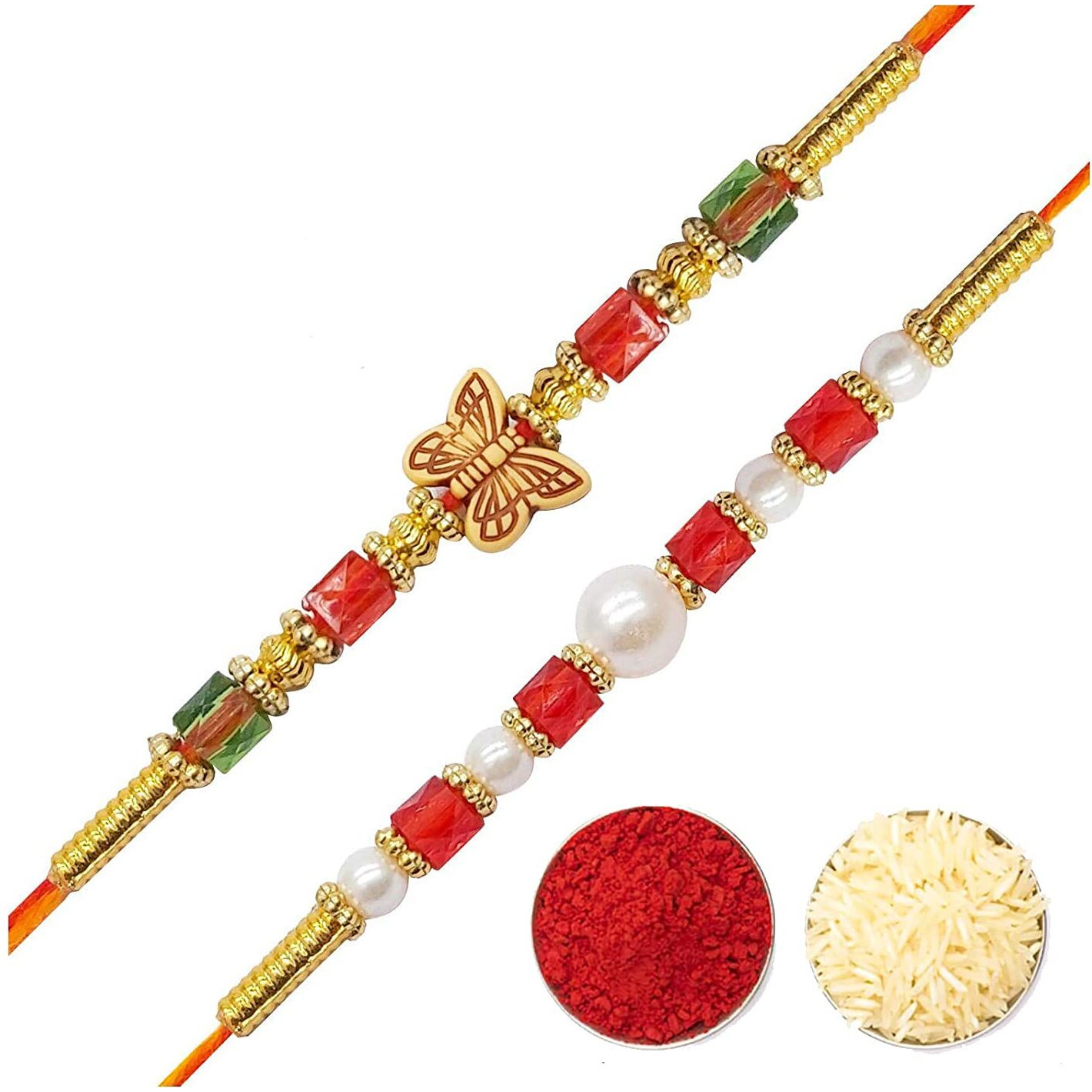 YouBella Rakhi for Brother Jewellery Bracelet Rakhi set Combo for Brother, Rakhee Rakhi Set for Bhaiyya/Bhai, Rakhi Gift