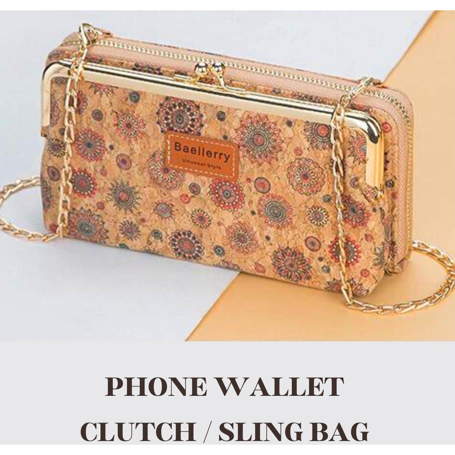 VISMIINTREND Fashion Leather Wallet Clutch Bags for Women & Girls | Hand Purse with Twist Lock, Ladies Crossbody Sling Bag Party Clutches for Birthday, Anniversary, Rakhi Gifts for Sisters/Bhabhi