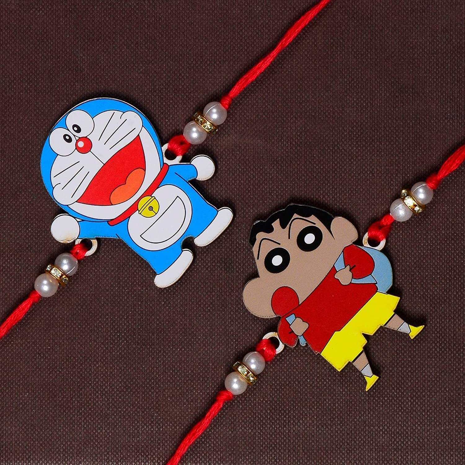 VR Creatives Set Of Doremon,Shinchan Kids Rakhi for Kids/Rakhi For Brother,kid 2 Two Rakhi Set