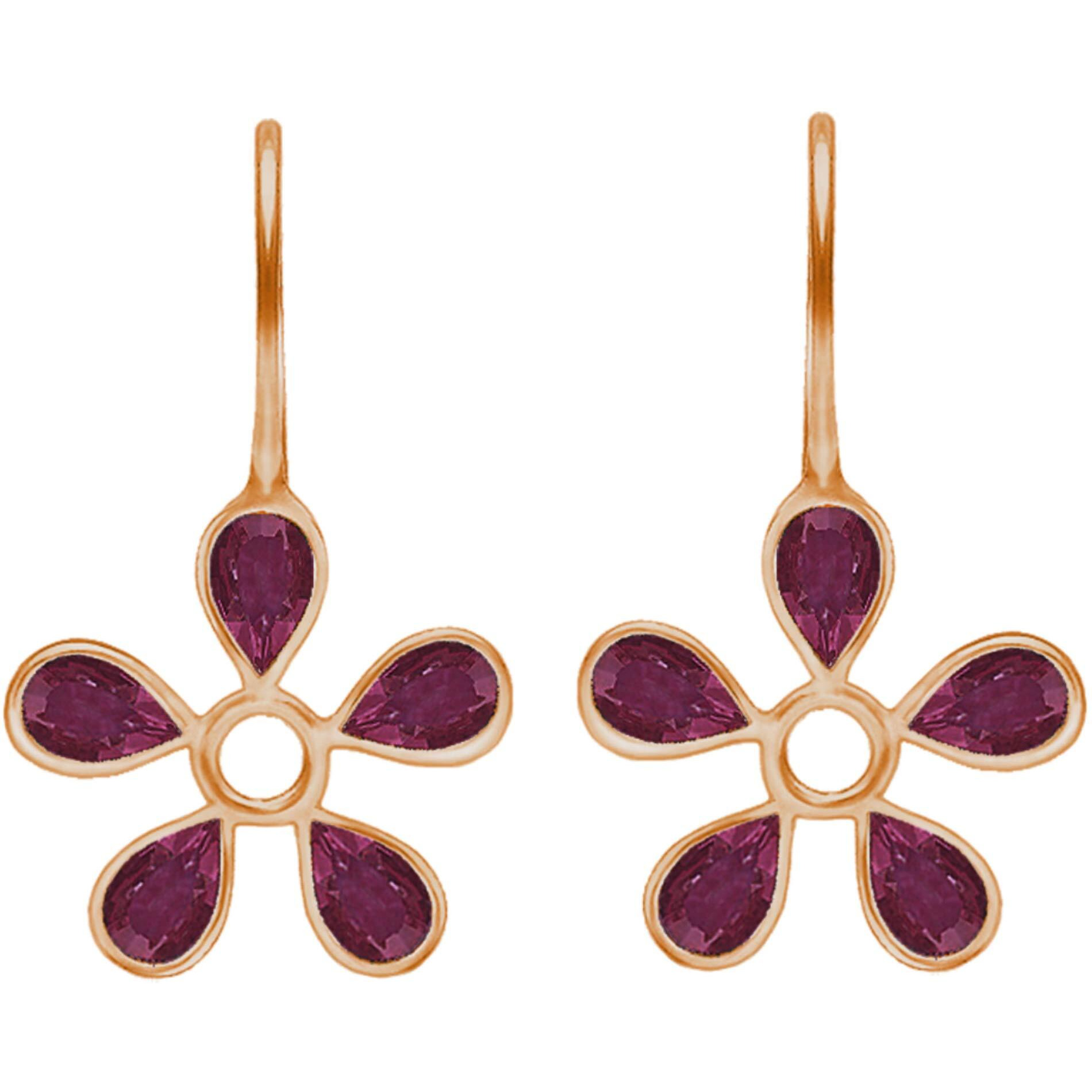 GIVA 925 Silver Rose Gold Cherry Blossom Earrings|Gifts For Girlfriend,Rakhi Rakshabandhan Gift For Sister Bhabhi,Gifts For Women&Girls|With Certificate Of Authenticity And 925 Stamp|6 Month Warranty