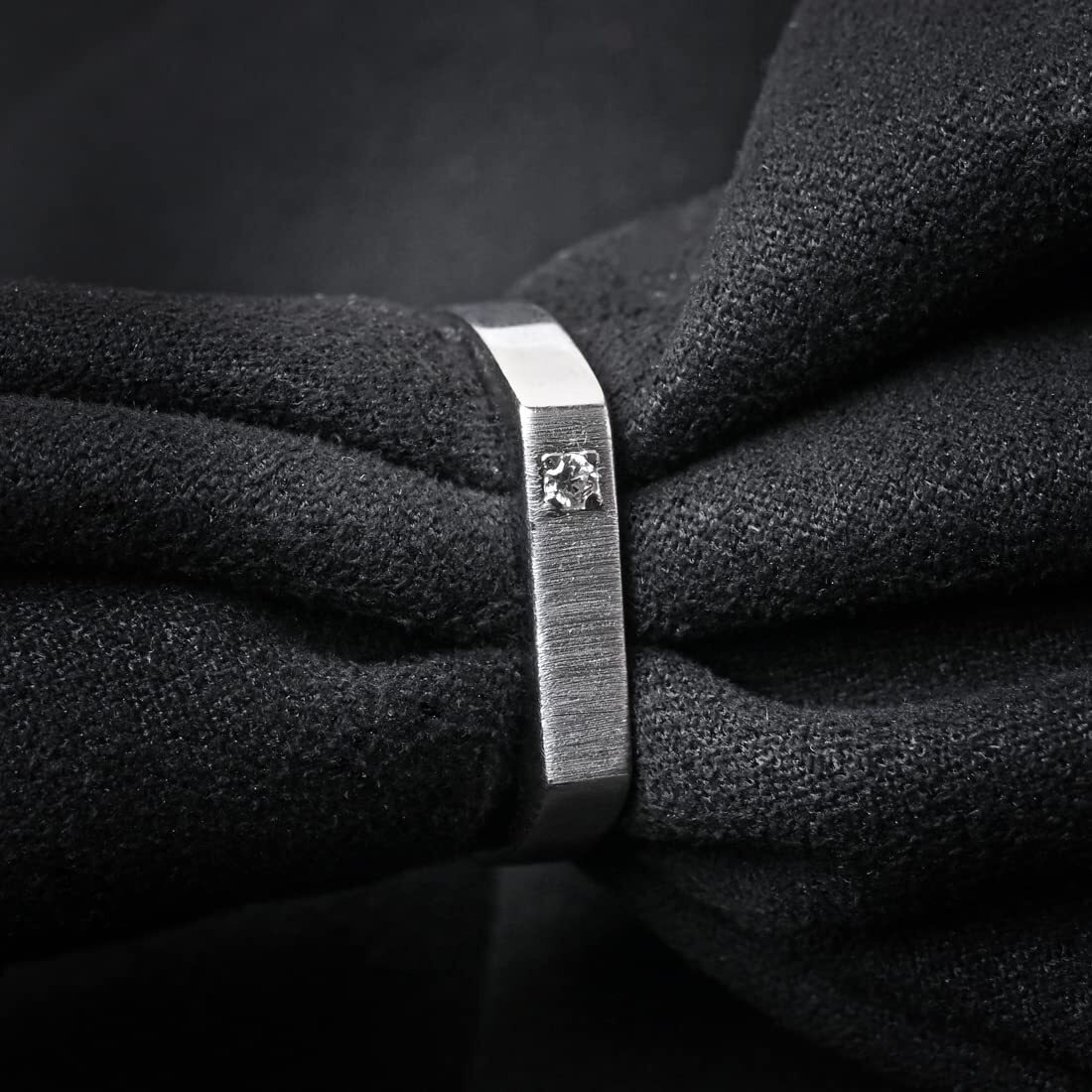 Clara Real 925 Sterling Silver Sleek Band Ring | Rakhi Rakshabandhan Gift for Brother Bhai|Size Adjustable, Matte Finish, Swiss Zirconia | Gift for Men & Boys