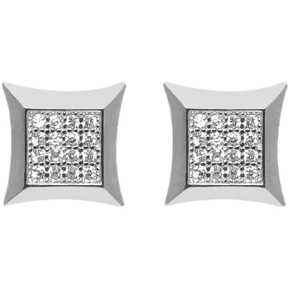 GIVA 925 Silver Glistening Stud Earrings|Gifts For Girlfriend,Rakhi Rakshabandhan Gift For Sister Bhabhi,Gifts For Women & Girls|With Certificate Of Authenticity And 925 Stamp|6 Month Warranty*