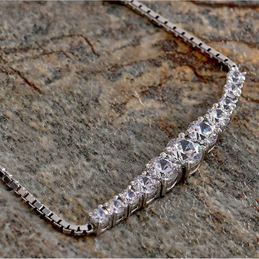 Clara Made With Swiss Zirconia 925 Sterling Silver Sandra Solitaire Bracelet, Rakhi for Bhabhi | Gift For Women and Girls