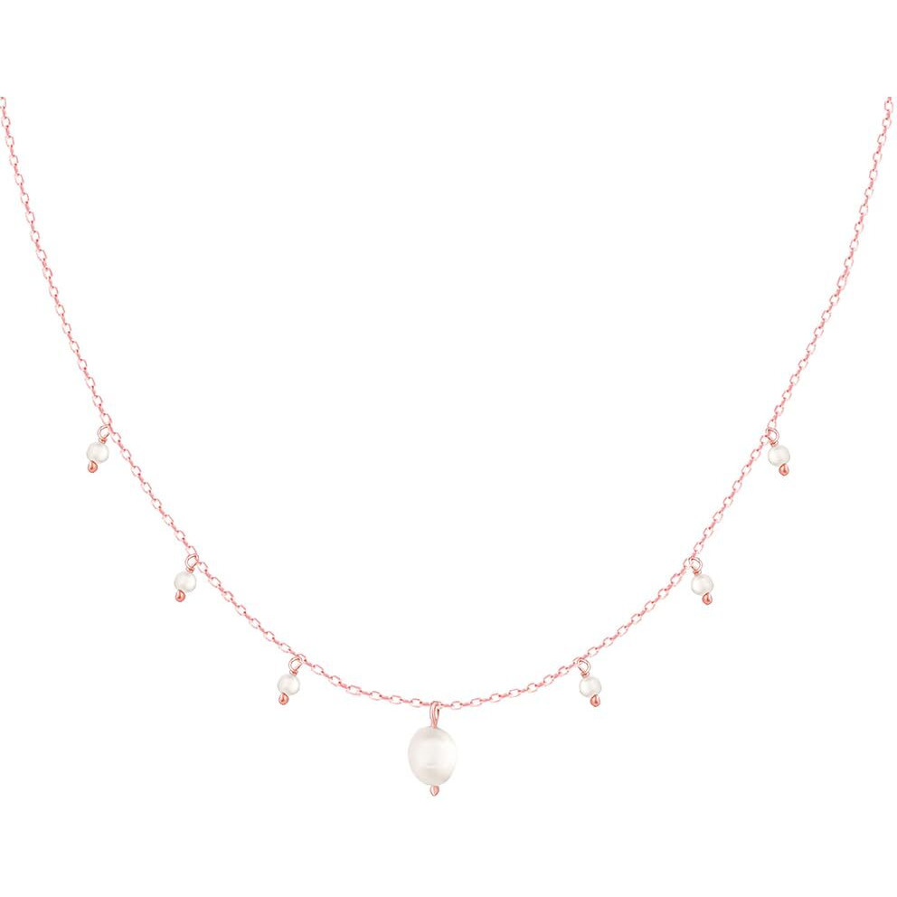 GIVA 925 Silver Rose Gold Ocean Pride Necklace | Rakhi Rakshabandhan Gift for Sister Bhabhi, Gifts for Women & Girls With Certificate of Authenticity and 925 Stamp | 6 Months Warranty*