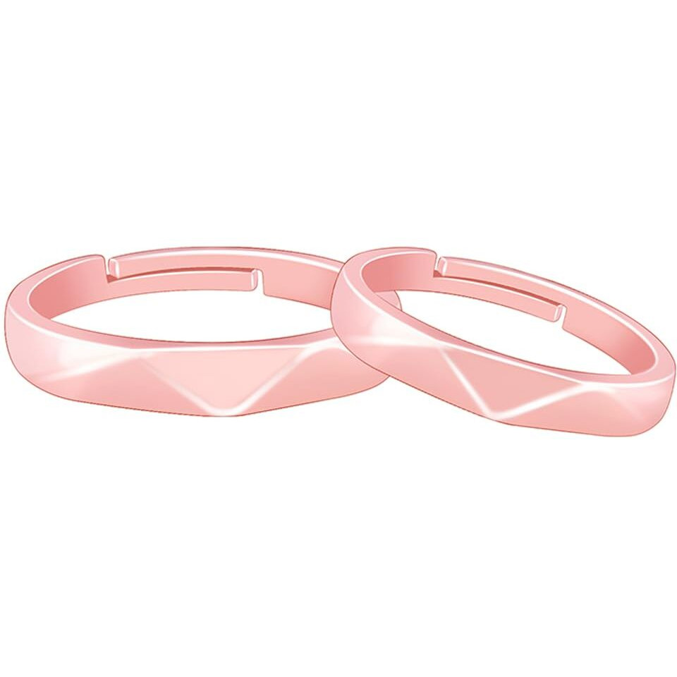 GIVA 925 Silver Rose Gold Geometric Couple Bands,Adjustable|Rakhi Rakshabandhan Gift for Sister Bhabhi, Gifts for Women & Girls| With Certificate of Authenticity and 925 Stamp | 6 Months Warranty*