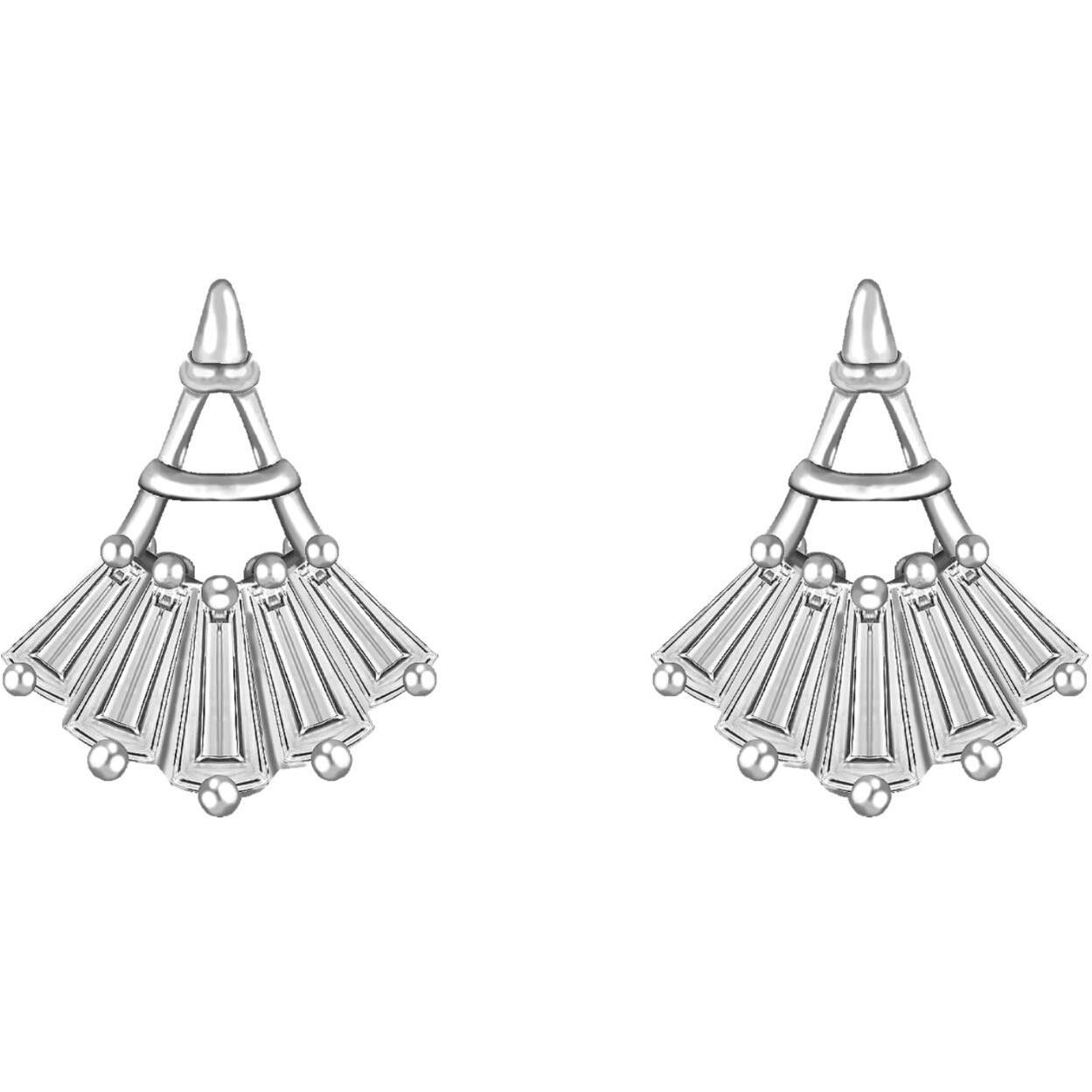 GIVA 925 Silver Baguette Wave Earrings |, Rakhi Rakshabandhan Gift for Sister Bhabhi, Gifts for Women & Girls| With Certificate of Authenticity and 925 Stamp | 6 Month Warranty*