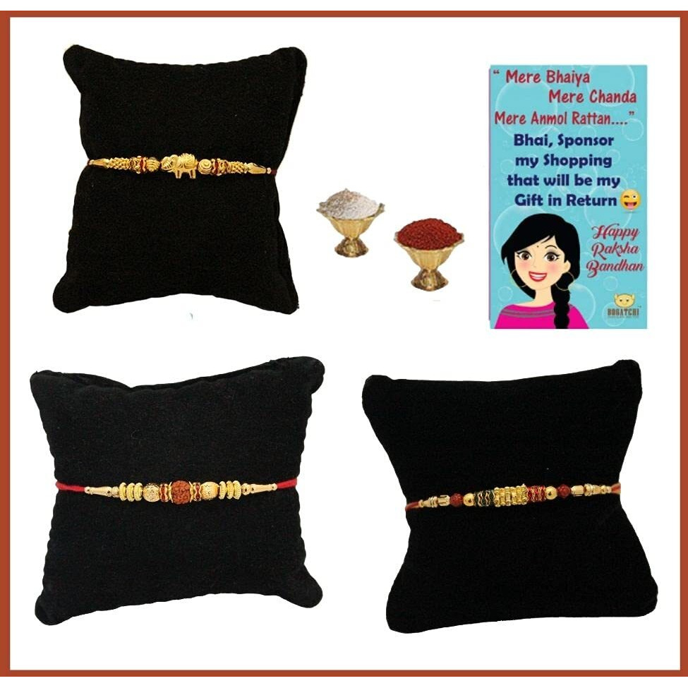 BOGATCHI Rakhi for Brother, Rakhi Gift Hamper with Chocolates