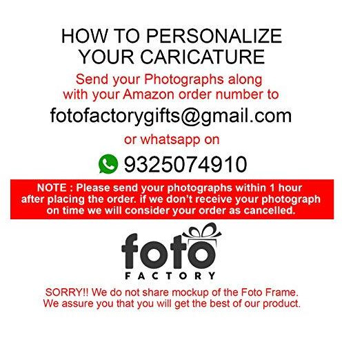 Foto Factory Gifts Personalized Raksha Bandhan Caricature Gift for Brother Sister on Rakhi (Wooden 8 inch, x 5 inch) CA0143