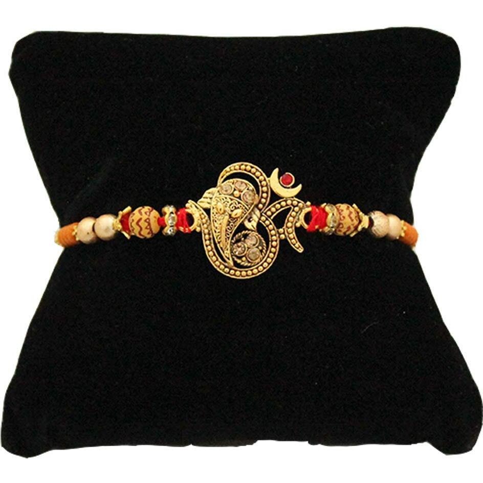 BOGATCHI LUB-15 Rakhi for Brother and bhabhi with Sweet, Rakhi for Bhai and Bhabhi, Premium Lumba Rakhi Set, Lumba Rakhi Combo, Rakhi Lumba Set, Bhaiya- Bhabhi Rakhi Set with Sweets 250g