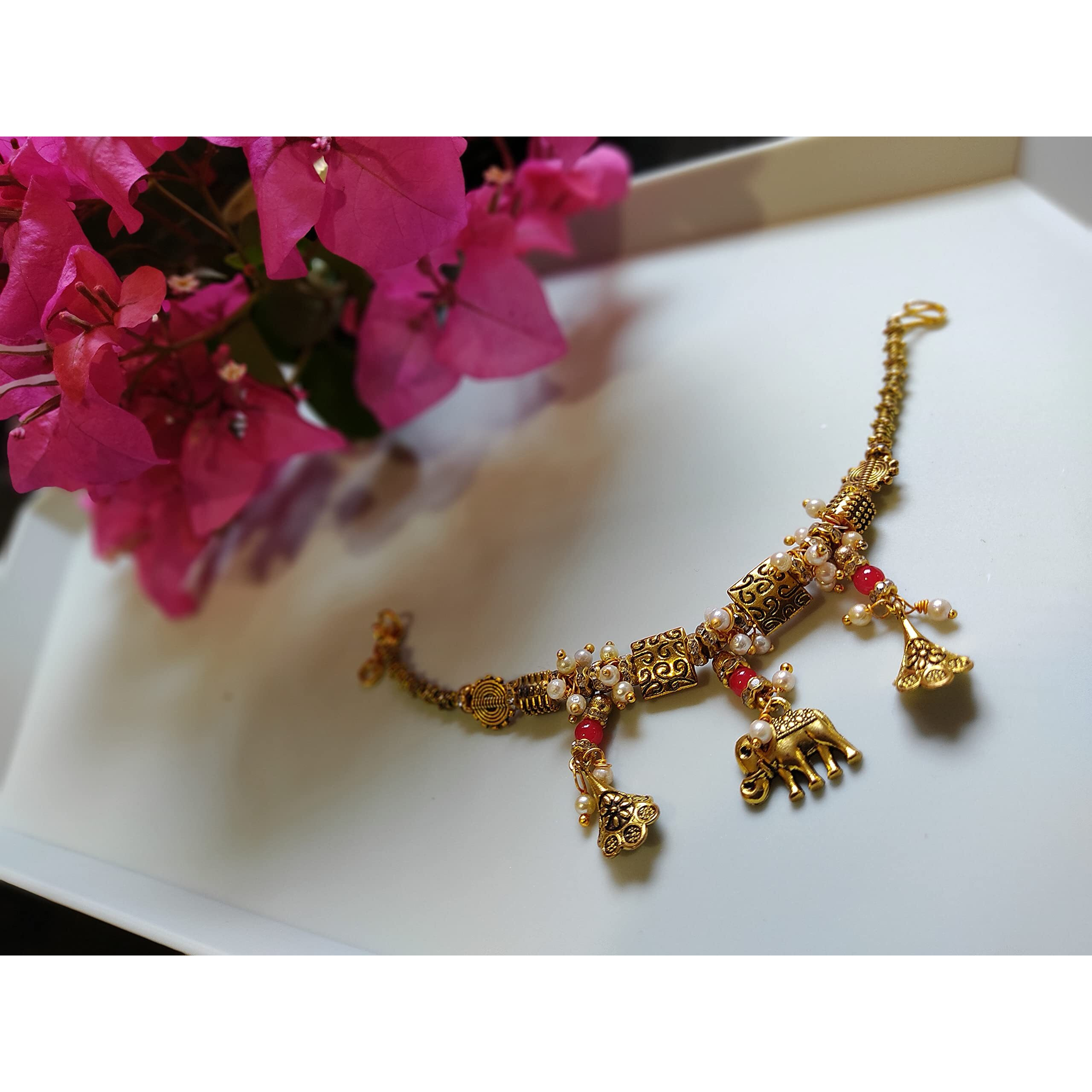Ovuro stylish Rakhi bracelet for girls on festival,marriage function,Navratri Royal design (1 pc)
