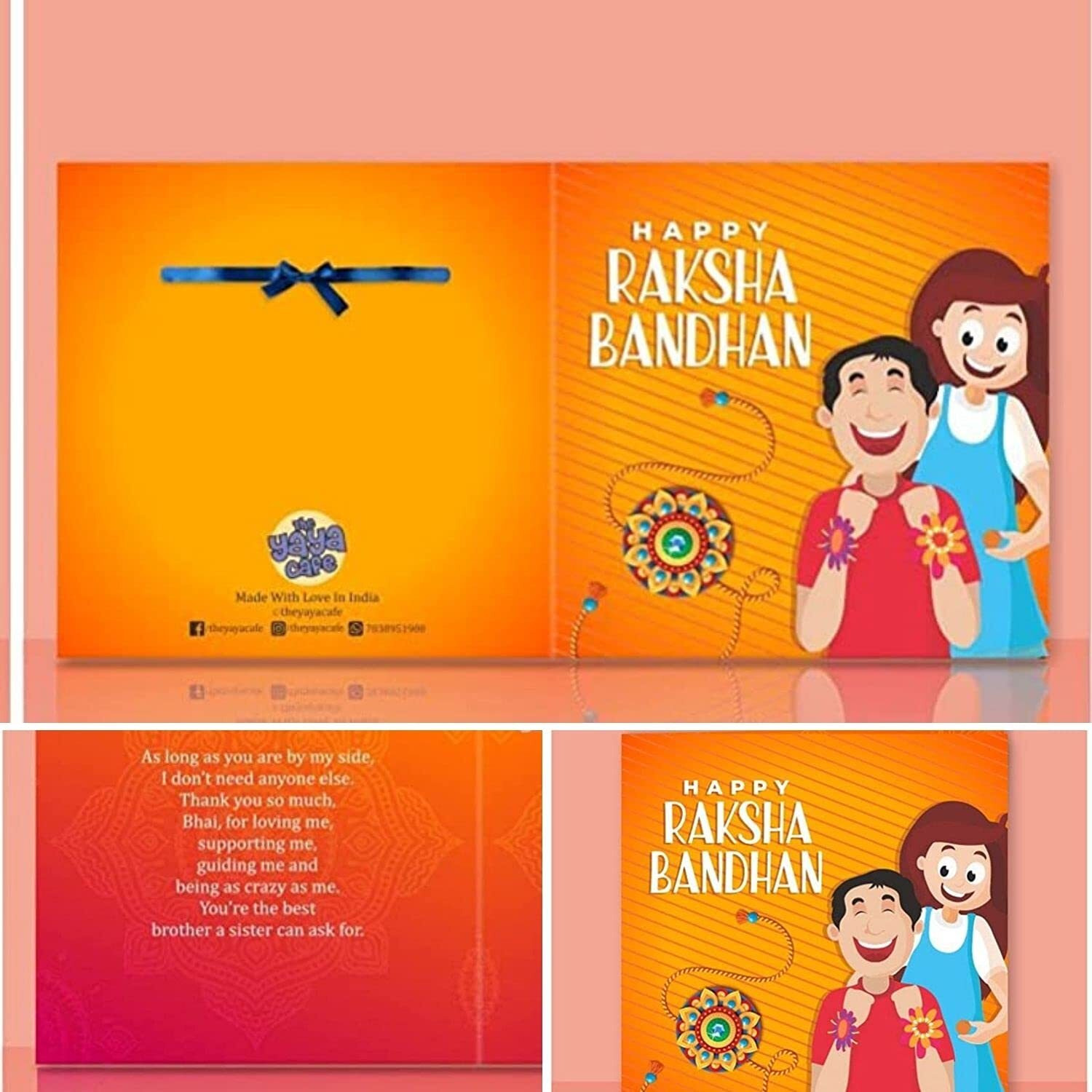 YaYa cafe Kids Rakhi for Brother Boy Baby Printed Rakhi Lil Monster Bro Raksha Bandhan
