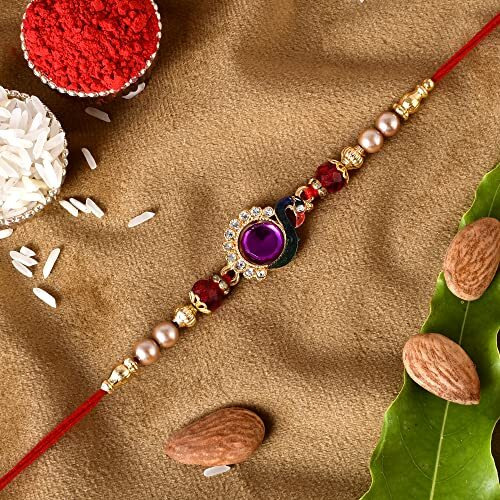 TONKWALAS Rakhi for Brother with Coffee Mug & Brass Ganesha Idol Rakhi Combo | 325 ml | Pack of 5 (Greeting Card, Roli Chawal, Rakhi, Mug, Ganesha Idol) Best Rakhi Gift for Brother (MG-34-GG2-C54)