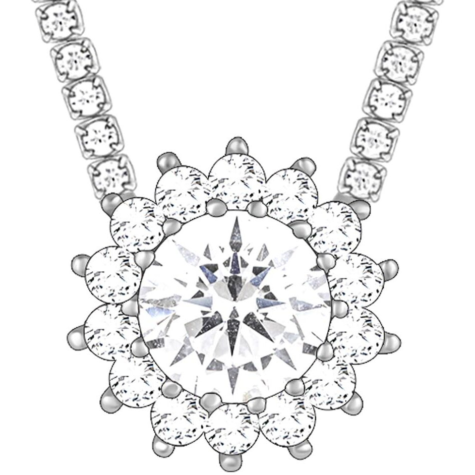 GIVA 925 Silver Solitaire Floral Necklace| Rakhi Rakshabandhan Gift for Sister Bhabhi, Gifts for Women & Girls With Certificate of Authenticity and 925 Stamp | 6 Months Warranty*