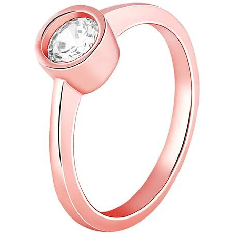 GIVA 925 Silver Rose Gold Zircon Shine Ring,Fixed Size,Indian - 12 | Rakhi Rakshabandhan Gift for Sister Bhabhi | With Certificate of Authenticity and 925 Stamp | 6 Months Warranty*