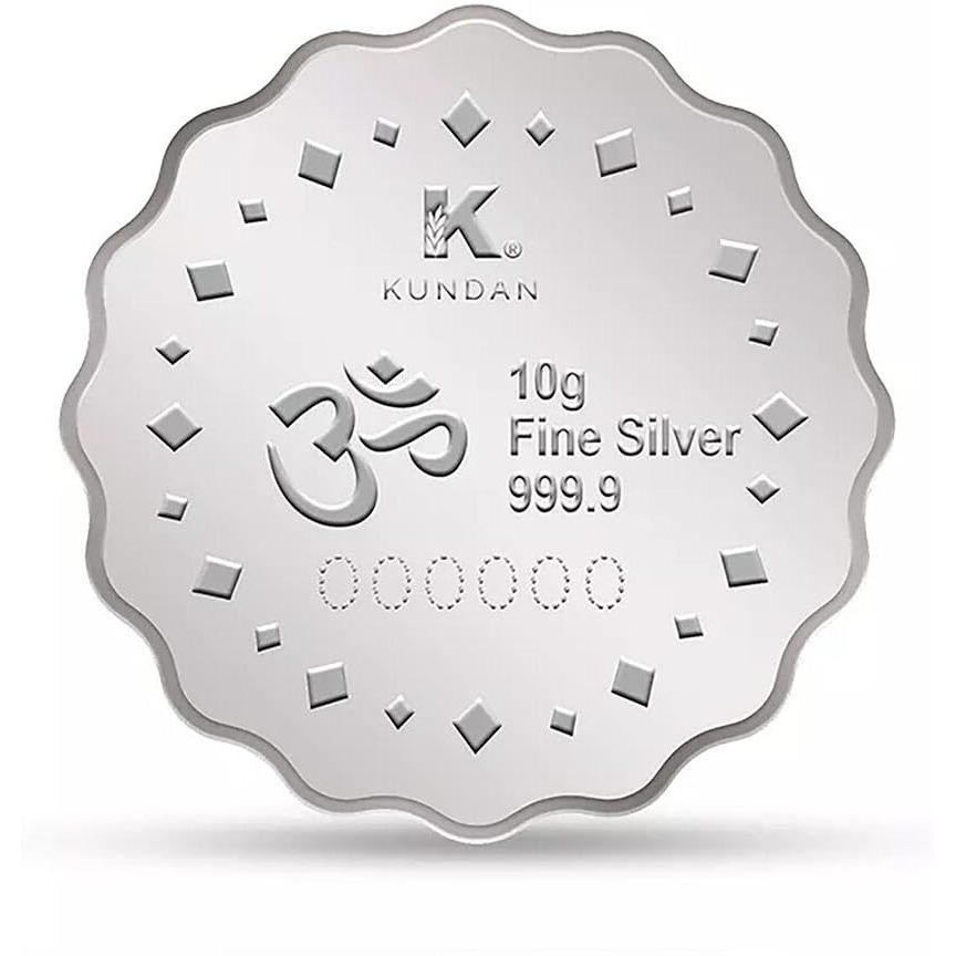 Kundan 10g (999.9) Silver Coin - Diya