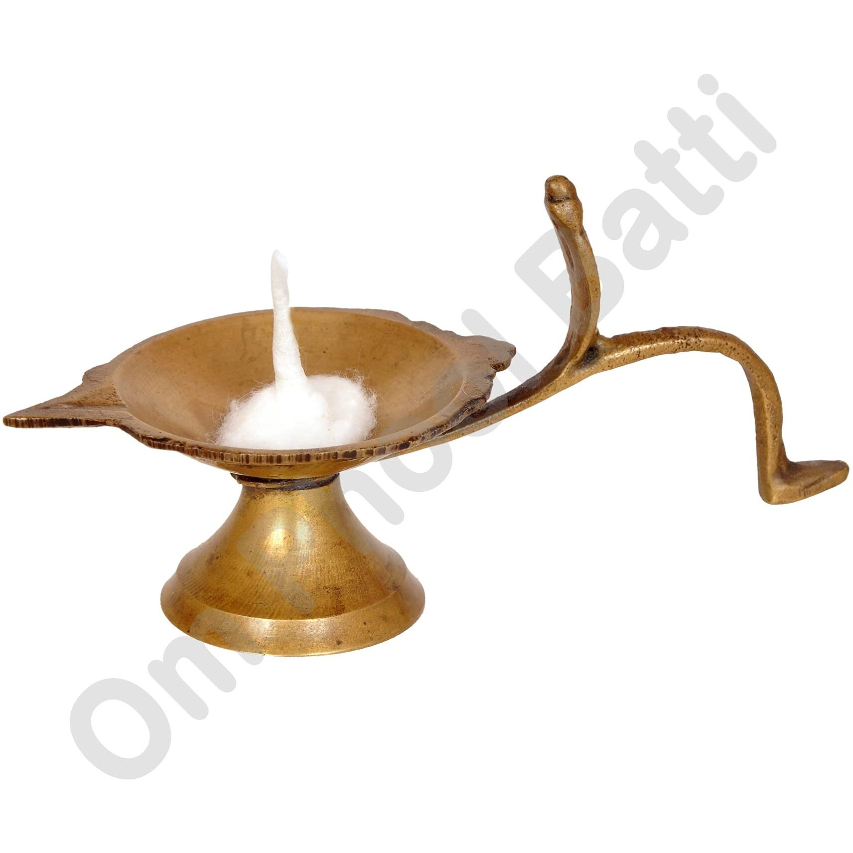 Om Phool Batti Round Cotton Wicks for Diya, GOL Batti for Puja, 1000 Pieces (Pack of 1, White)