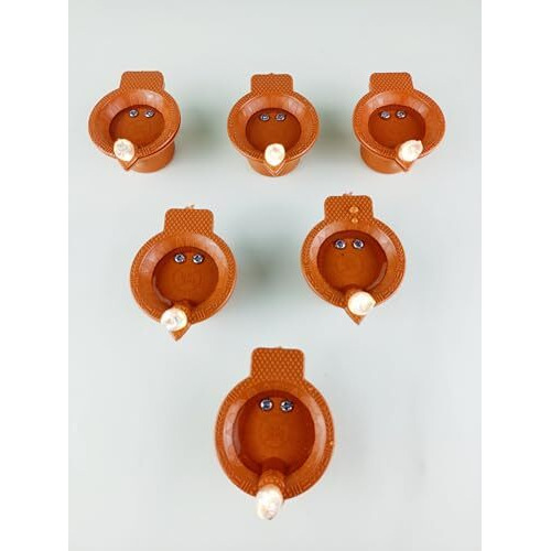 KIDSVIBE Water Sensor Electric LED Diyas | Flameless & Smokeless | Water Sensor LED Diwali Light Diya | Warm Ambient Lights for New Year,Festival,Christmas, Home Decoration. (Pack of 6)