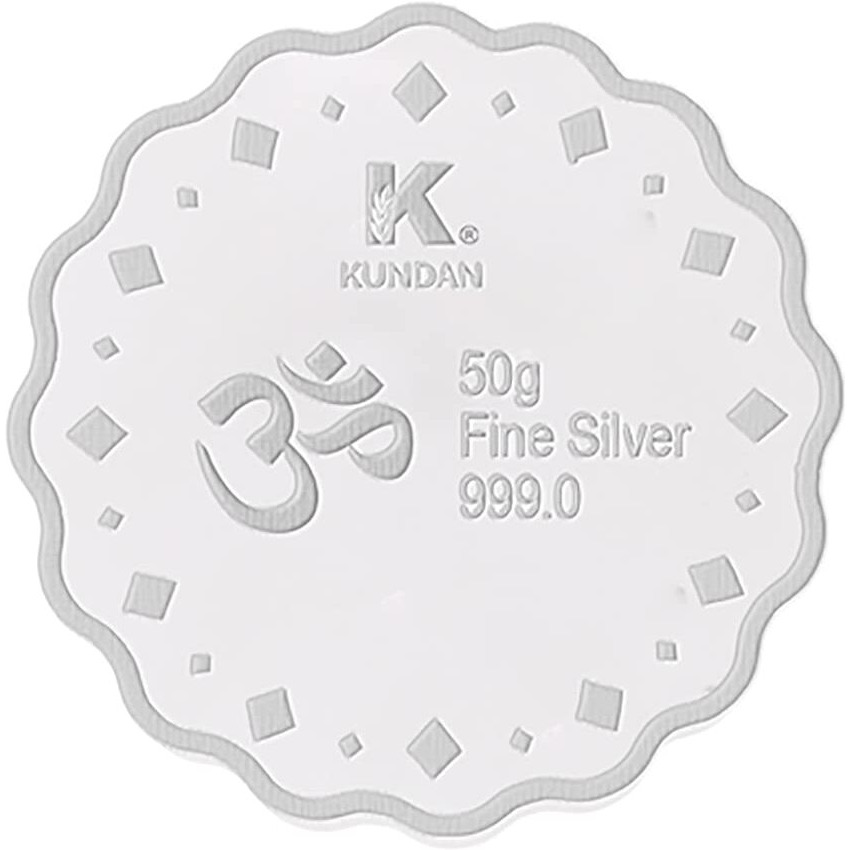 Kundan 50g (999.9) Diya Silver Coin