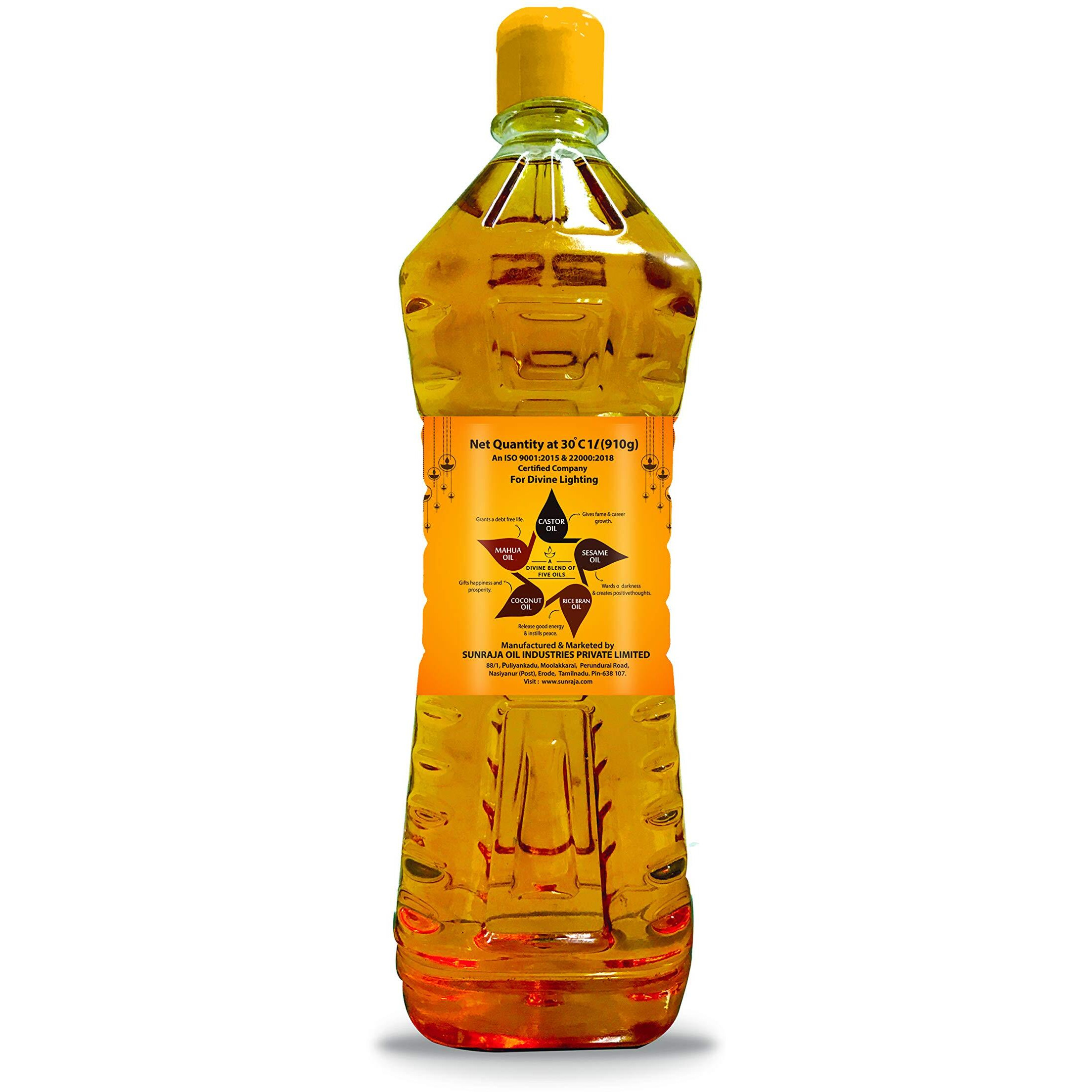 MR. GOLD Nakshatra Oil Pet, 1L for Diya/Lamp