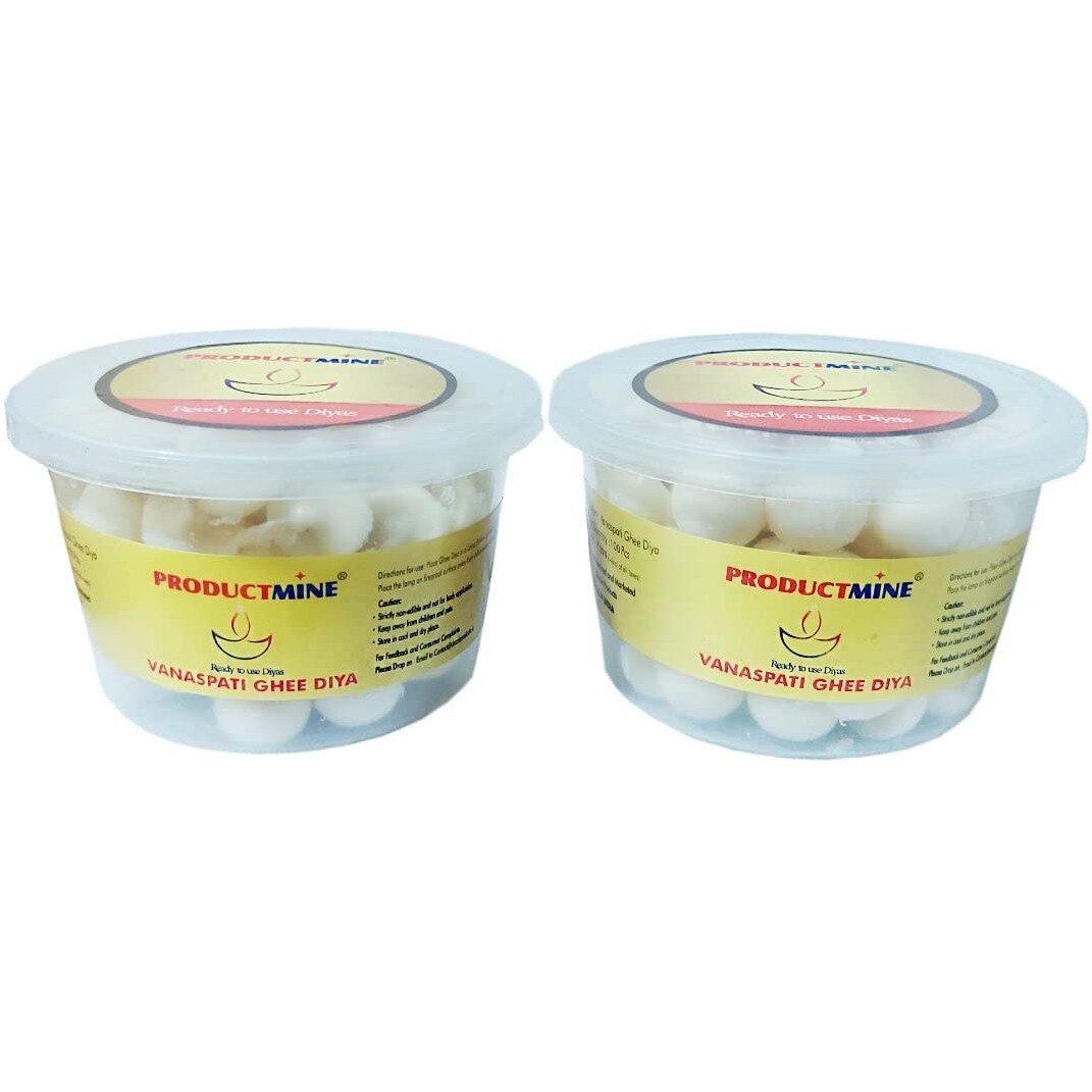 PRODUCTMINE Ghee Diya Batti for Pooja Cotton Wick for Puja and Special Occasions (200 Diyas)