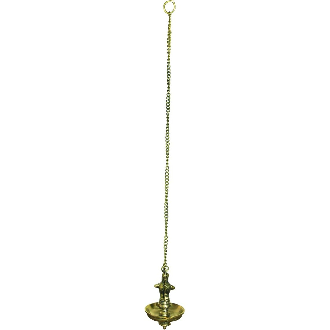 Vyomika Decor Brass Wall Hanging Peacock Diya|Wall hanging Diya |Peacock hanging Diya|Home Temple Hanging Diya|Size 3.5 X 5.5 X3.5 Inches