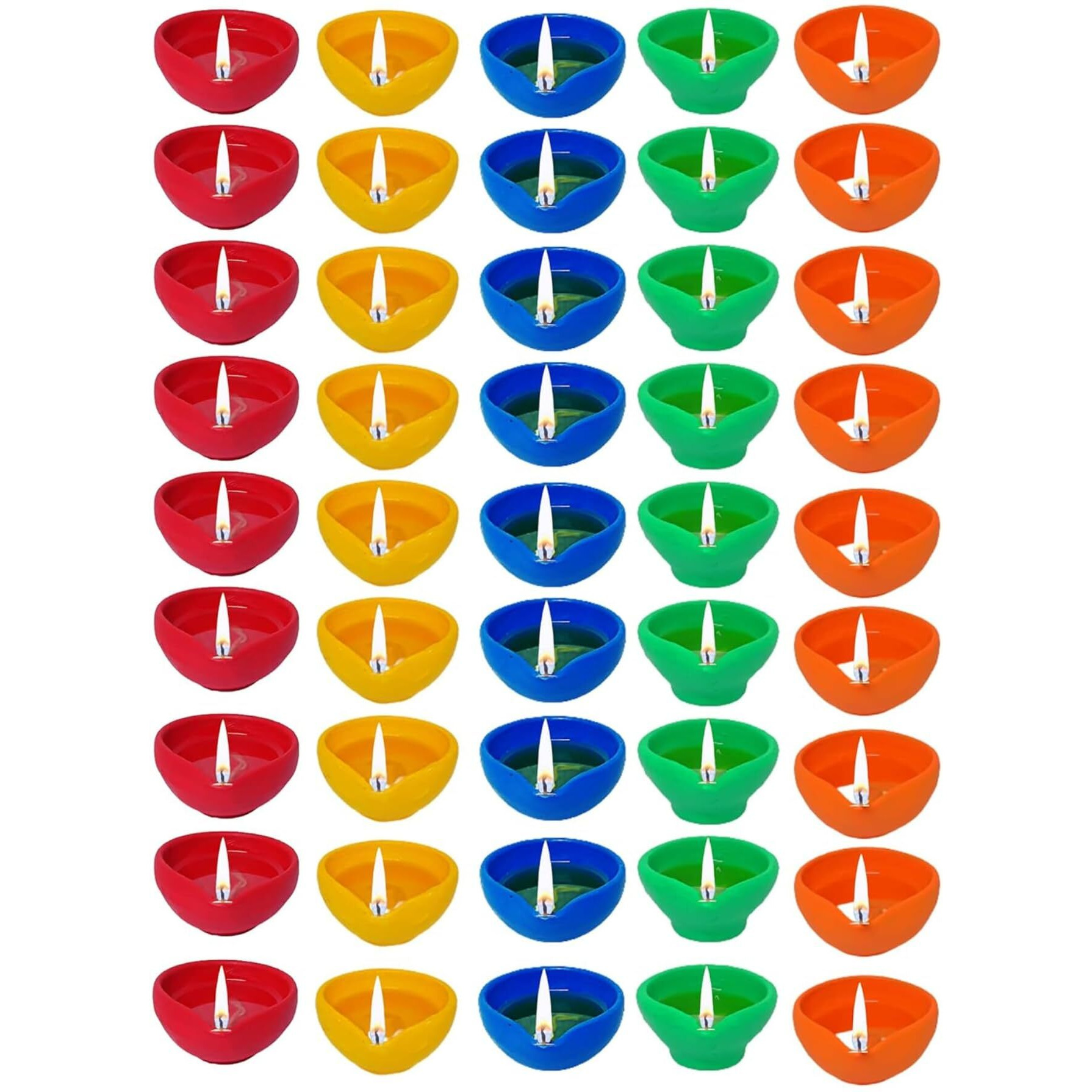 Indian Karigar Diya for Diwali Decoration Items for Home Decor 20 Colourful Clay Diya Decorative Diyas for Diwali Festival Diwali Diyas for Diwali Decor (Diya for Diwali)