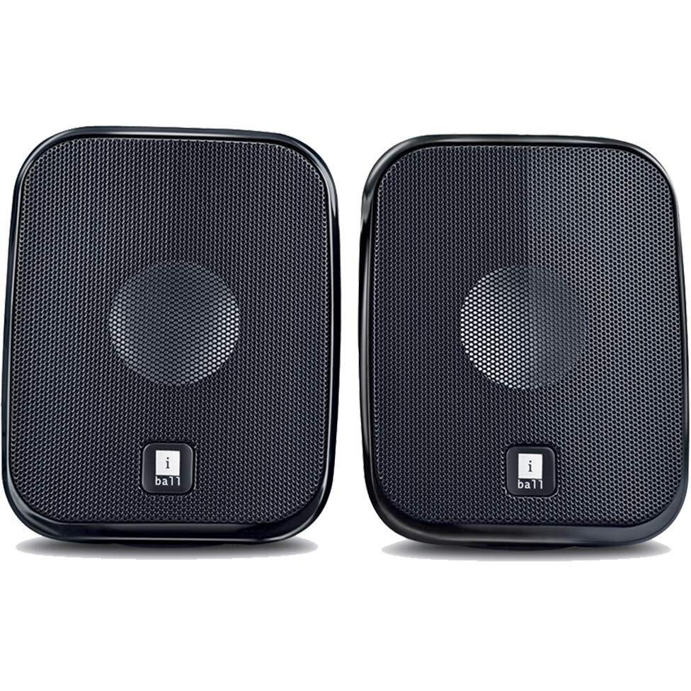 iBall Decor 9-2.0 USB Powered Computer Multimedia Speakers with in-line Volume Controller, Ultra Portable and Elegant Design,IStereo sound I Clear and Detailed Sound I - Black