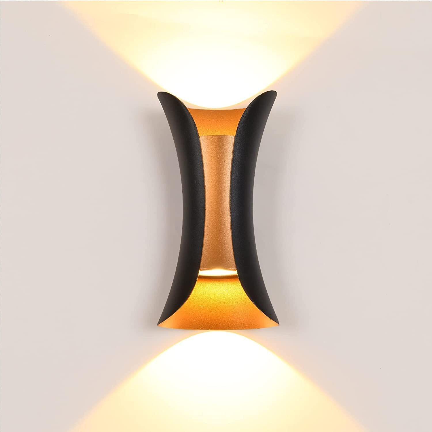 ESS EMM Wall Lights - 10W IP65 Waterproof Wall Lamp 2 Way Exterior Wall Light for Decor| Up Down Light for Balcony | Outdoor Wall Lights for Elevation,Garden & Patio Lights -(Warm White)-Pack of 1