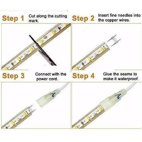 Gesto 5 Meter Rope Led Strip Lights  Outdoor Lights waterproof for Balcony Decoration,Home Decor & Interior Decoration | Decorative Lights for Diwali Decoration,Cove Light for ceiling (Blue)