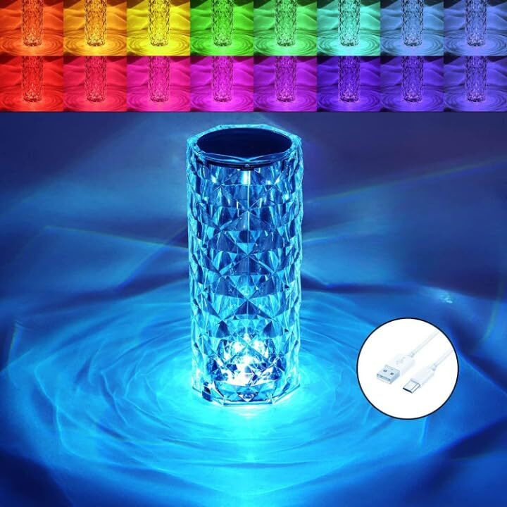 Gesto Table Lamp for Home Decor  16 Color Changing Touch Control night lamp for bedroom, Rgb lights for room with Remote Control | Birthday gift for girls, wedding gift for couples, anniversary gift