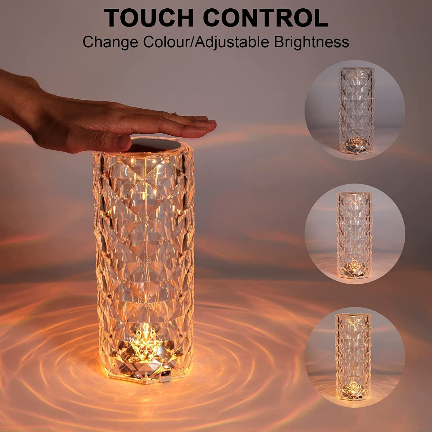 Gesto Table Lamp for Home Decor  16 Color Changing Touch Control night lamp for bedroom, Rgb lights for room with Remote Control | Birthday gift for girls, wedding gift for couples, anniversary gift