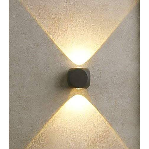 ESS EMM Wall Lights - 2W IP65 Waterproof Wall Lamp 2 Way Exterior Wall Light for Decor| Up Down Light for Balcony | Outdoor Wall Lights for Elevation,Garden & Patio Lights -(Warm White)-Pack of 1
