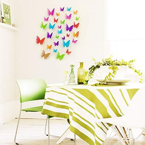 JAAMSO ROYALS Multicolour 3D butterfly stickers for wall, butterfly decoration items, butterfly stickers, butterfly wall decor, butterflies, butterflies for wall decoration (29.5 CM X 21 CM)