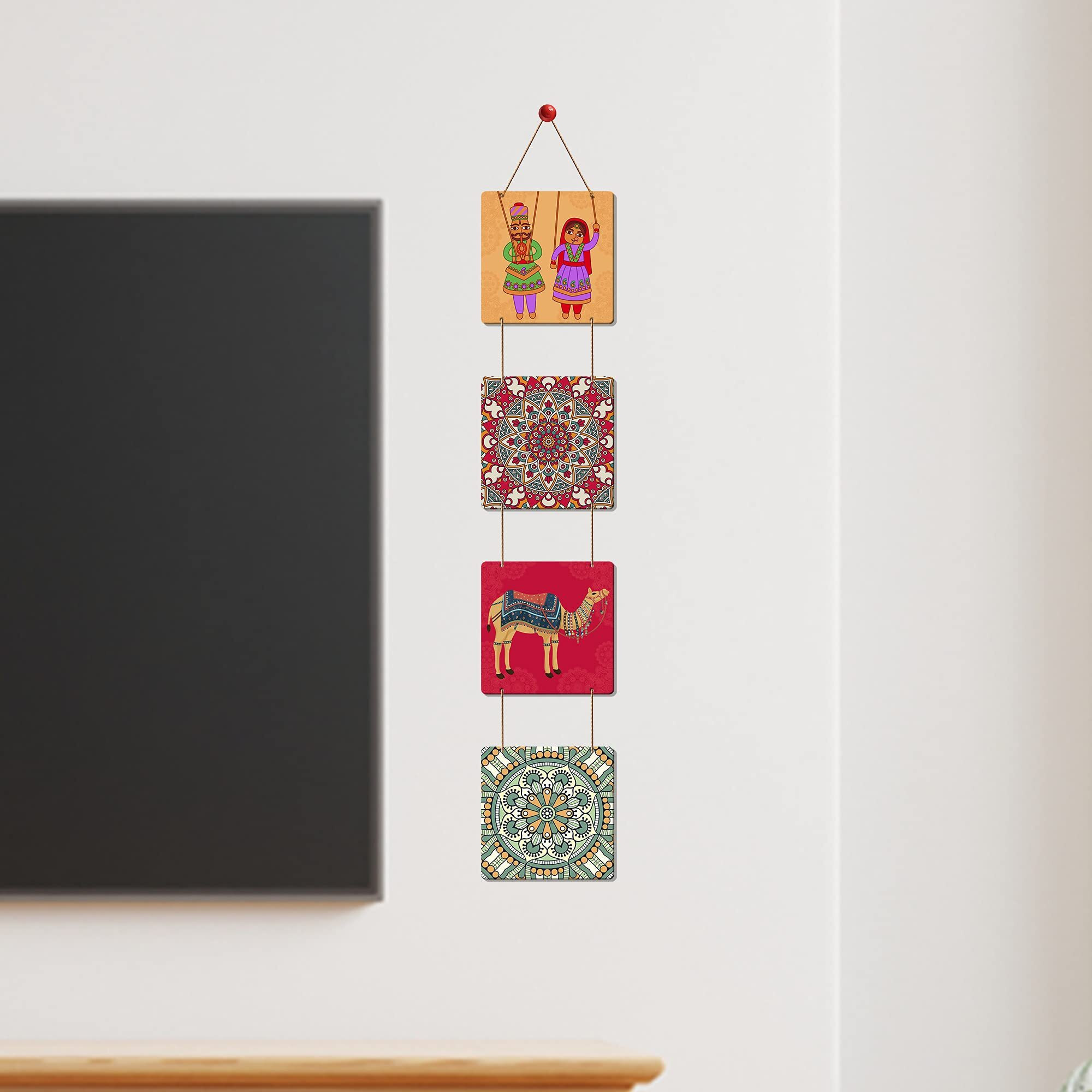 Artvibes Quotes Designer Square Wall Hanger MDF Wooden for Home Decor | Office | Living Room | Bedroom | Gift | Decor Item | Home Decoration Items stylish | Wall Hanging Decorative Items,(WH_3304N)
