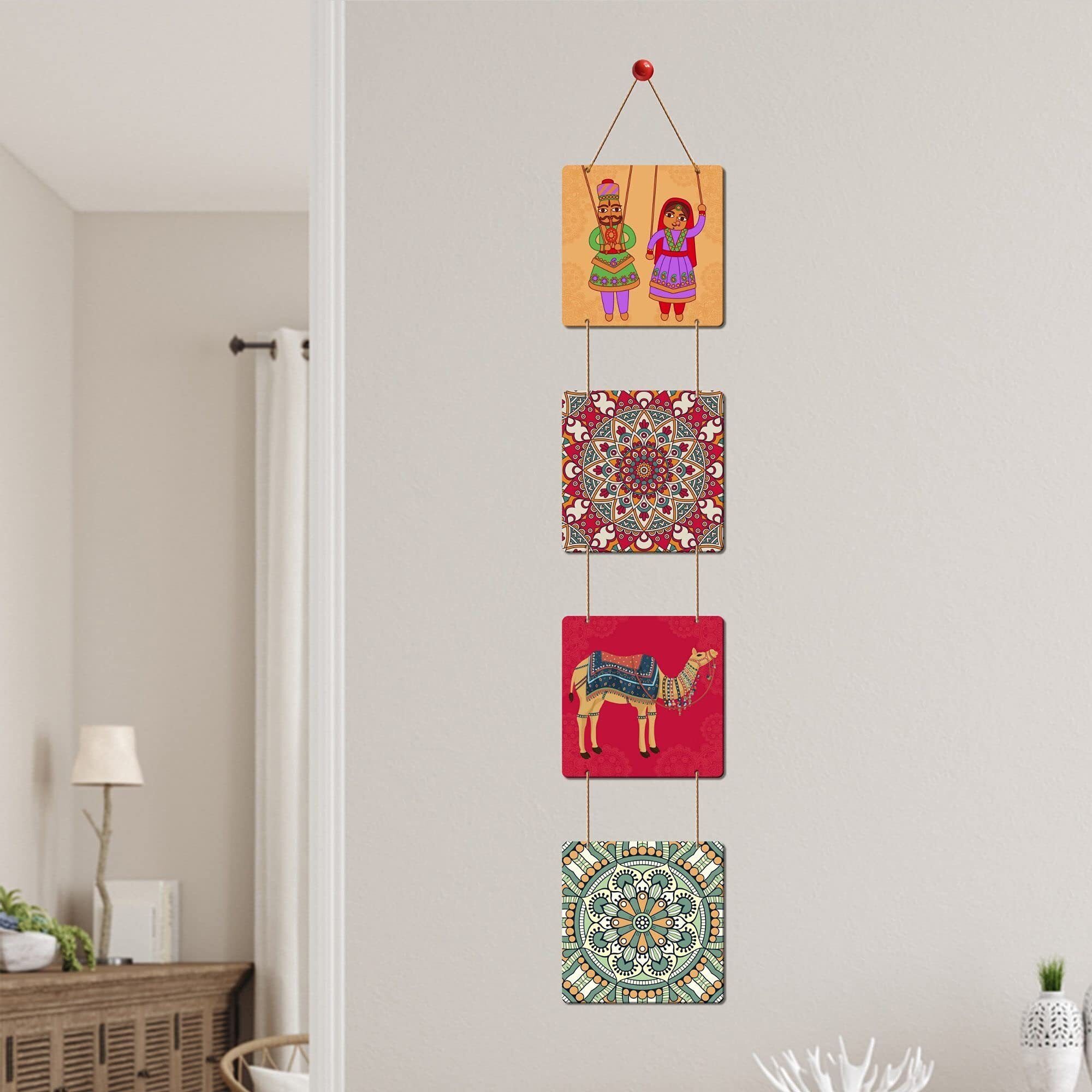 Artvibes Quotes Designer Square Wall Hanger MDF Wooden for Home Decor | Office | Living Room | Bedroom | Gift | Decor Item | Home Decoration Items stylish | Wall Hanging Decorative Items,(WH_3304N)