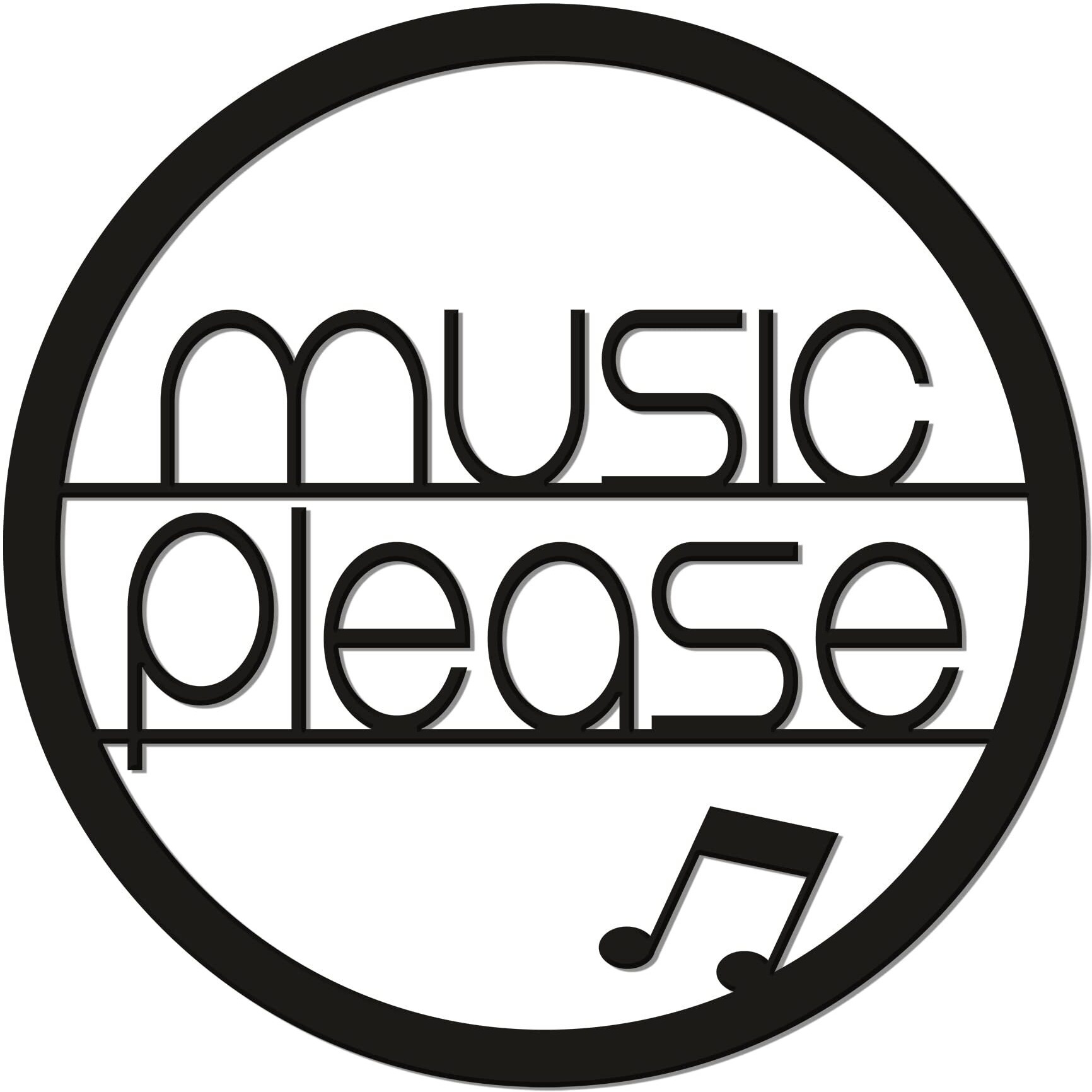 Artvibes Music Please Designer Wood Wall Hanging for Home Wall Decor | Decorative Items for Living Room | Wooden Hangers for Home Decoration | Modern Decoration Item (WH_3417N)