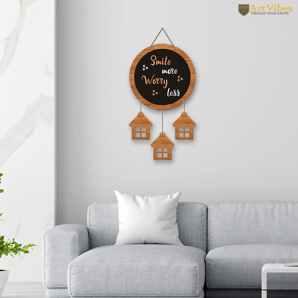 Artvibes Motivational Quotes Wooden Wall Hanging Decoration Items for Home | Gifts | Wooden Wall Hanger | Mdf Wall Decoration for Office | Artworks Wall Hangings | Modern Decor Items (WH_7208N)