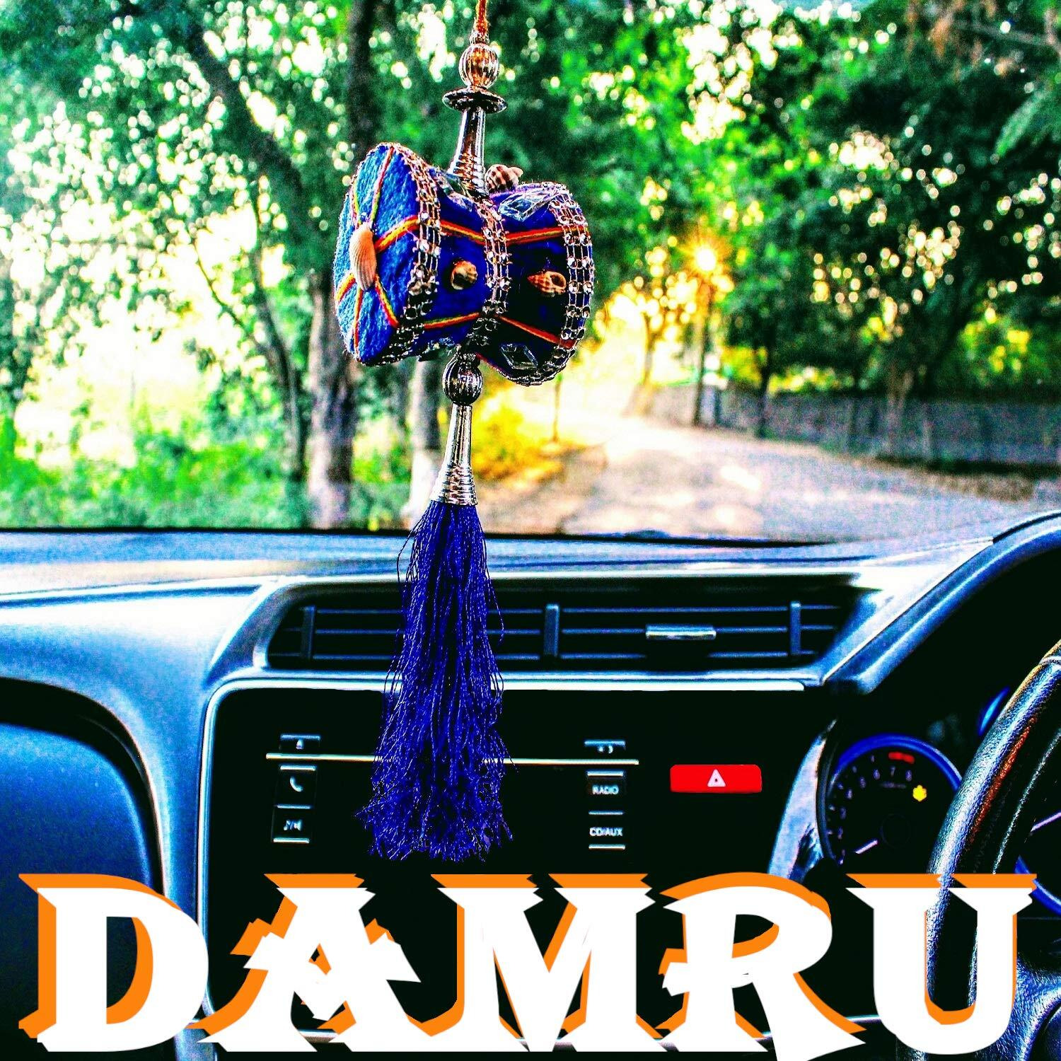 U & U UNIQUE UTILITIES Cloth Car Hanging Accessories Interior Decor, 7 x 6 x 6 cm, Blue, 1 Piece