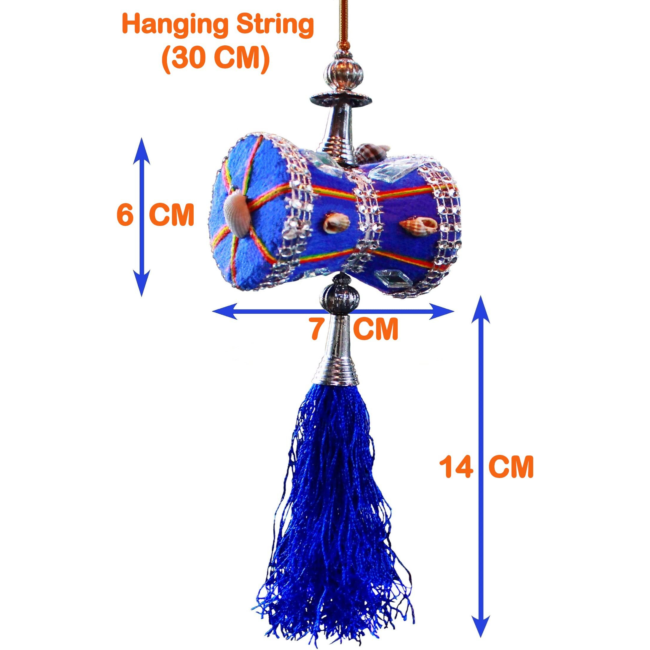 U & U UNIQUE UTILITIES Cloth Car Hanging Accessories Interior Decor, 7 x 6 x 6 cm, Blue, 1 Piece